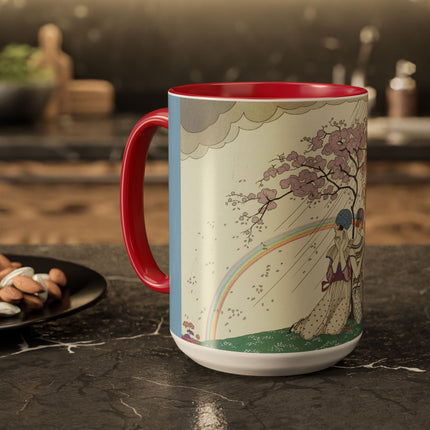L’Arc-en-Ciel by George Barbier Colorful Mugs (11oz, 15oz)