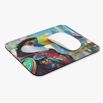 Cyber Toucan Chic Mouse Pad, Rectangle