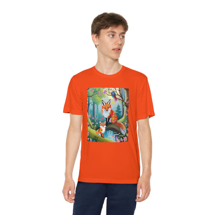 Mischievous Fox Youth Competitor Tee – Forest Fun & Whimsical Adventure