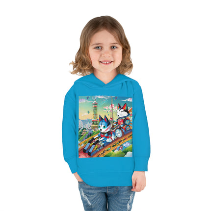 Kitsune Carnival Toddler Pullover Fleece Hoodie