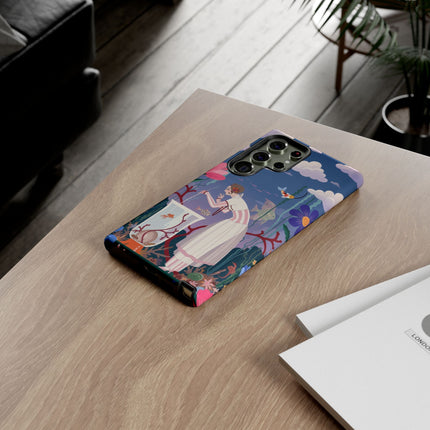 🐠🌸 The Enchanted Aquarium Garden Phone Case – Art Deco Underwater Fantasy