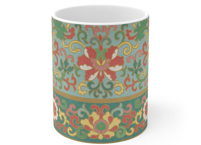Examples of Chinese Ornament, Pl.09 by Owen Jones Ceramic Mug 11oz