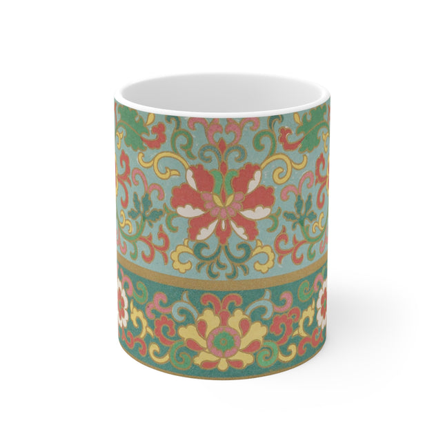 Examples of Chinese Ornament, Pl.09 by Owen Jones Ceramic Mug 11oz