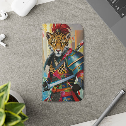 🐆⚔️ Circuit Samurai Jaguar Flip Case – Neon Power & Electric Honor