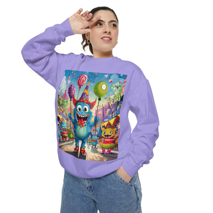 Monster Parade Madness Unisex Garment-Dyed Sweatshirt