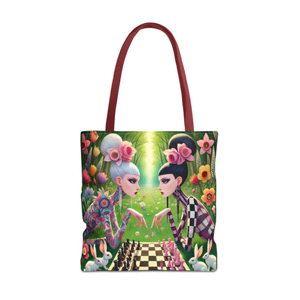 The Spring Gambit: A Fairy’s Move Tote Bag – Whimsical Chess & Spring Magic
