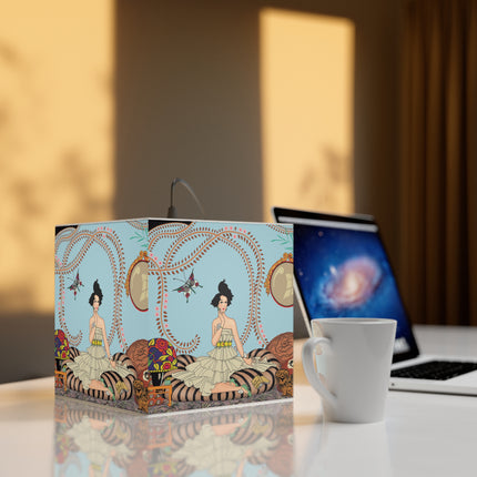 Minuit … ou l’appartement à la mode by George Barbier Light Cube Lamp