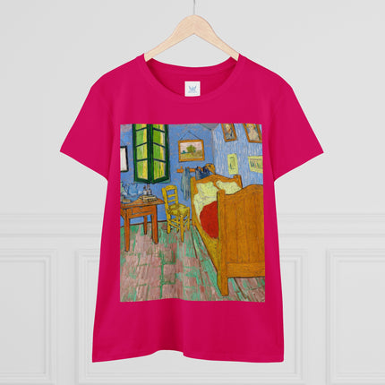 The Bedroom by Vincent van Gogh Women's Midweight Cotton Tee
