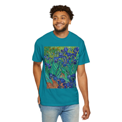 Irises by Van Gogh Unisex Garment-Dyed T-shirt