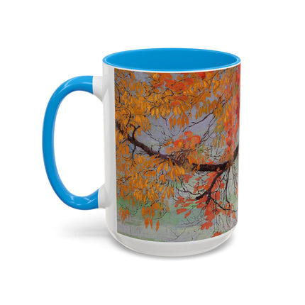 Autumn leaves by Edward Okuń Colorful Mugs (11oz, 15oz)