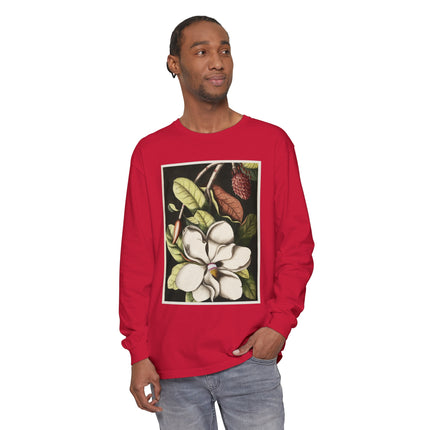 Natural History Plate 61 by Mark Catesby Garment-dyed Long Sleeve T-Shirt