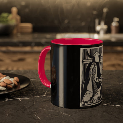 The Large Cow by Ernst Ludwig Kirchner Colorful Mugs, 11oz