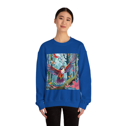 Colorful Raptor Unisex Heavy Blend™ Crewneck Sweatshirt