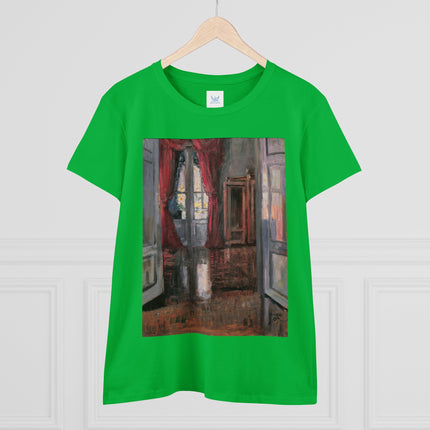 View into an Apartment by Egon Schiele Women's Midweight Cotton Tee