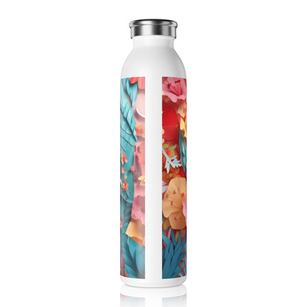 Hibiscus Fairy Slim Water Bottle