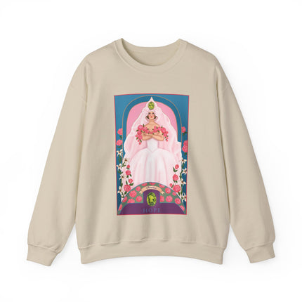 August & Peridot (from the Gem Series) by Sofia Chiostri Unisex Heavy Blend™ Crewneck Sweatshirt