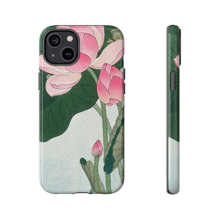 Blooming Lotus Flowers by Ohara Koson Phone Cases