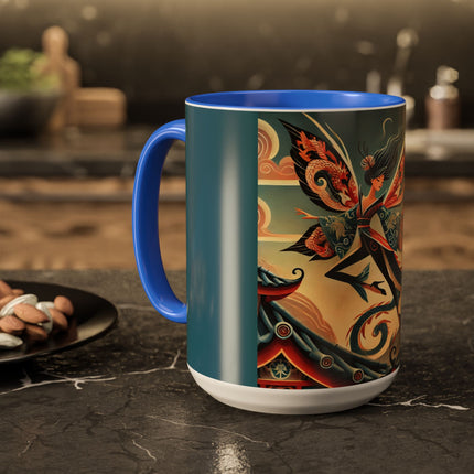 Dragon Fairy of the Temple Colorful Mugs (11oz, 15oz)