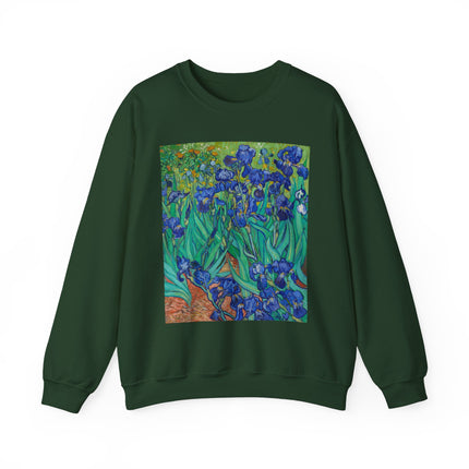 Irises by Vincent Van Gogh Heavy Blend™ Crewneck Sweatshirt