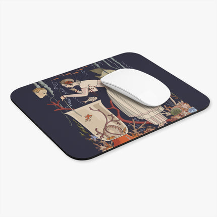 L'Etourdissant Petit Poisson (The Dazzling Little Fish) by George Barbier Mouse Pad, Rectangle