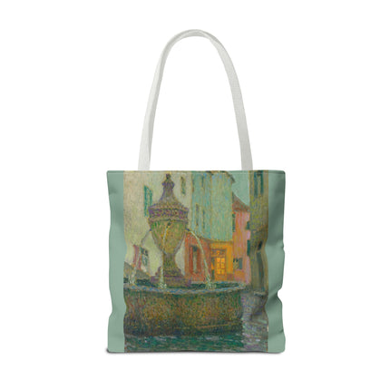 La Fontaine, Saint-Paul De Vence by Henri Le Sidaner Tote Bag (AOP)