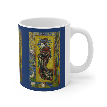 Courtesan (after Eisen) by Vincent Van Gogh Ceramic Mug 11oz