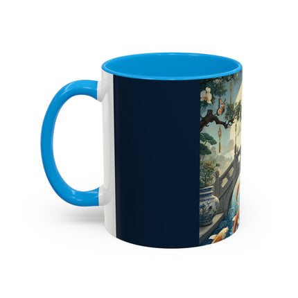 Moonlit Bridge Gentleman Colorful Mug – Imperial Serenity & Moonlit Harmony