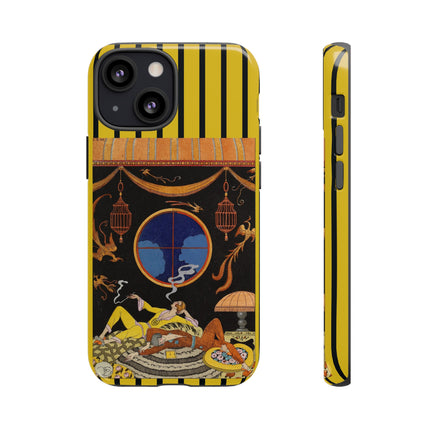 Falbalas et fanfreluches La paresse (Laziness) by George Barbier Phone Cases