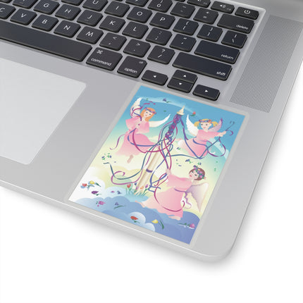 Angelic Revelry Kiss-Cut Stickers (4 Sizes)