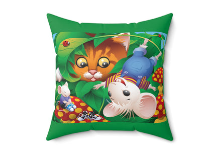 Whimsical Adventure Spun Polyester Square Pillow