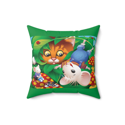 Whimsical Adventure Spun Polyester Square Pillow