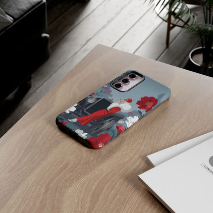 🚗🌺 The Lady Of The Grand Touring Car Phone Case – Art Deco Motoring Elegance