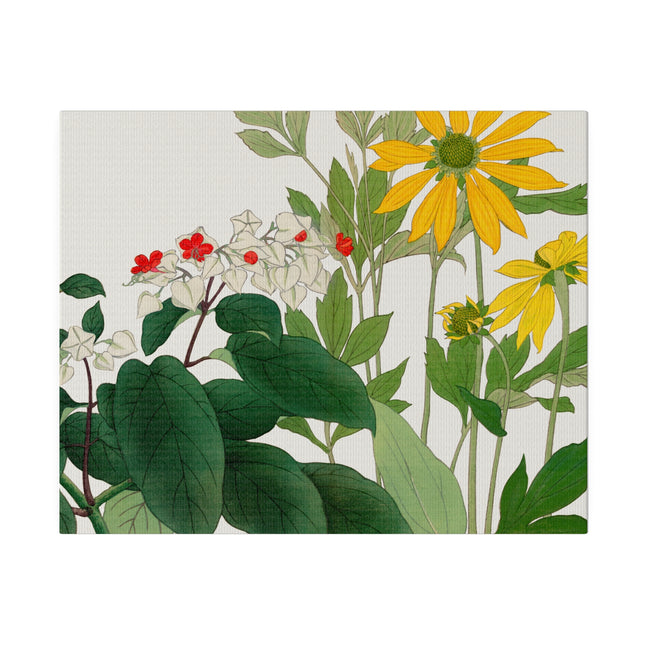 Clerodendrum and Rudbeckia by Tanigami Kônan – Japanese Botanical Harmony