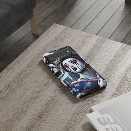 Geisha’s Black Ink Tears Phone Cases