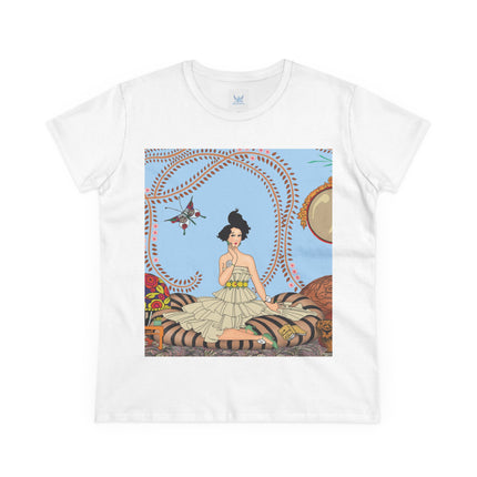 Minuit … ou l’appartement à la mode by George Barbier Women's Midweight Cotton Tee