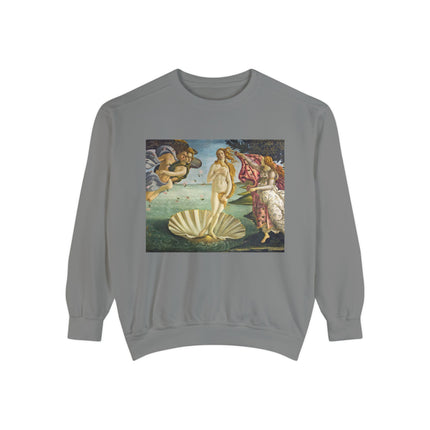Birth of Venus by Sandro Botticelli Unisex Garment-Dyed Sweatshirt