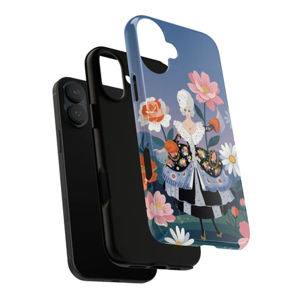 🌸🎀 The Grand Floral Promenade Phone Case – Art Deco Fashion Fantasy