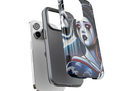 Geisha’s Black Ink Tears Phone Cases