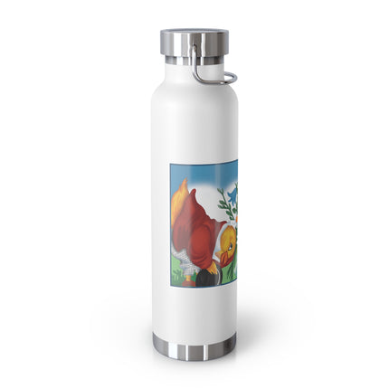Fairy and Dapper Chick Copper Vacuum Insulated Bottle, 22 oz