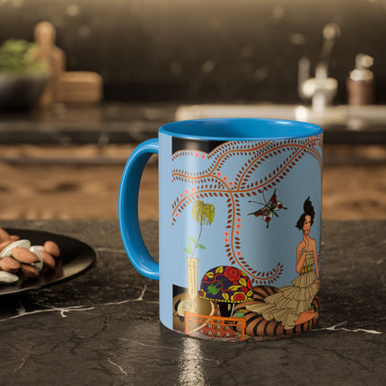 Minuit … ou l’appartement à la mode by George Barbier Colorful Mugs (11oz, 15oz)