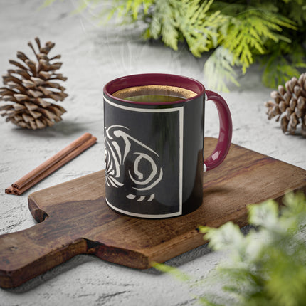 December (Cat Lying) by Anna Julia de Graag Colorful Mugs, 11oz