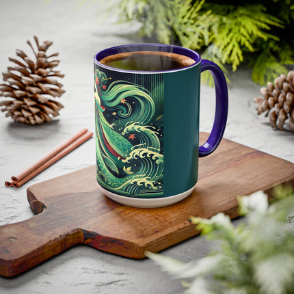Mermaid Queen Rising from the Deep Colorful Mugs (11oz, 15oz)