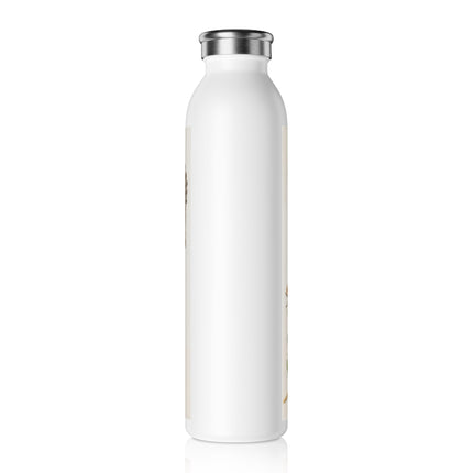 Blue Butterflies and Pomegranate by Maria Sibylla Merian Slim Water Bottle