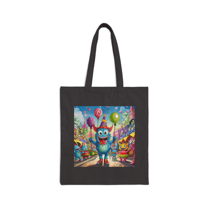 Monster Parade Madness Cotton Canvas Tote Bag