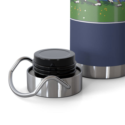 Frog and Beetle Band Copper Vacuum Insulated Bottle, 22 oz