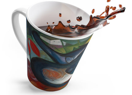 Two Cats, Blue and Yellow by Franz Marc Latte Mug