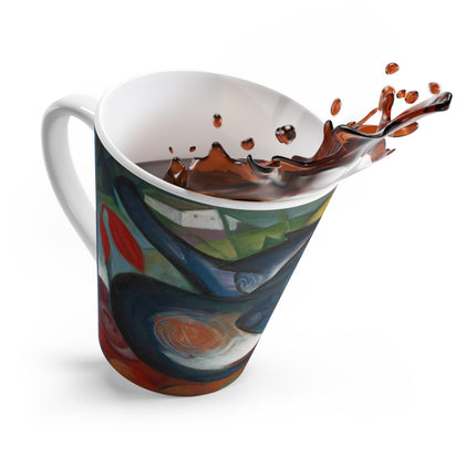 Two Cats, Blue and Yellow by Franz Marc Latte Mug