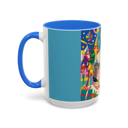 🎀✨ The Christmas Court Of Joy Colorful Mug – Art Deco Holiday Fantasy