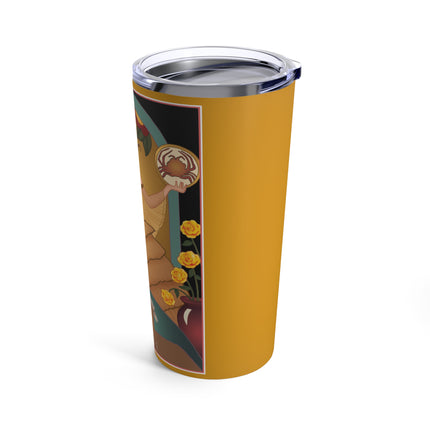 June & Pearl, Alexandrite (from the Gem Series) by Sofia Chiostri Tumbler 20oz