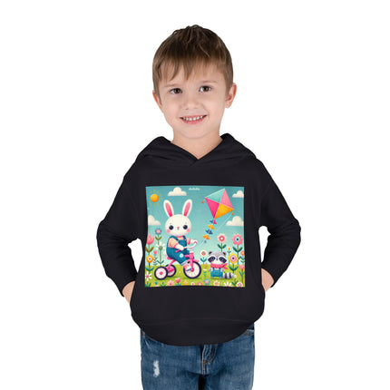 Breezy Meadow Ride Toddler Pullover Fleece Hoodie